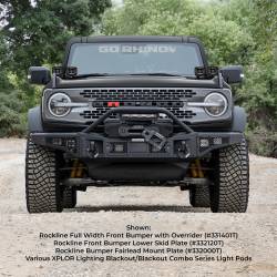 Go Rhino - Go Rhino 332120T Rockline Front Bumper Lower Skid Plate for 21-24 Bronco - Image 8