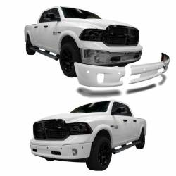 Ecoological - Ecoological BumperShellz Front Bumper Cover Matte Black for RAM 1500 DR0302 - Image 2