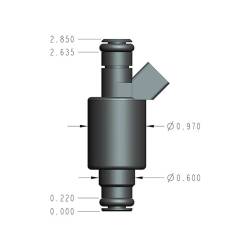 Holley EFI - Holley EFI 522-121 120lb/hr Performance Fuel Injector Individual - Image 1