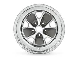 Scott Drake - Scott Drake C5ZZ 15X7 5x4.5 -6mm Black/Chrome C5ZZ-1007-CR - Image 1
