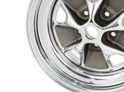 Scott Drake - Scott Drake C5ZZ 15X7 5x4.5 -6mm Black/Chrome C5ZZ-1007-CR - Image 2