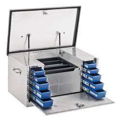 UWS - UWS TBC-38-DS Bright Aluminum 38" Utility Chest Box w/Drawers - Image 3