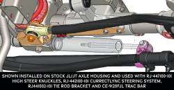 RockJock 4x4 - RockJock RJ-441110-101 Track Bar Relocation Brackets - Image 4