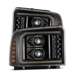 AlphaRex - AlphaRex 880316 Alpha Black LED Projector Headlights for 05-07 Ford Super Duty - Image 1