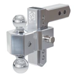CURT - CURT 45363 AlumaLite Adjustable Aluminum Hitch w/Dual Ball 5.5" Drop - Image 1