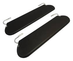 RT Offroad - RT Offroad RT54001 2Pc Black Sun Visor for 72-86 Jeep CJ5/CJ6/CJ7/CJ8 - Image 1