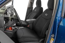 Rough Country Suspension Systems - Rough Country 91066 Front/Rear Seat Covers Black for 22-26 Ford Maverick 2WD/4WD - Image 1