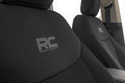 Rough Country Suspension Systems - Rough Country 91066 Front/Rear Seat Covers Black for 22-26 Ford Maverick 2WD/4WD - Image 4