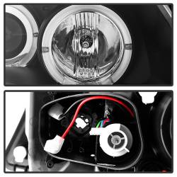 Spyder Auto - Spyder Auto 5009005 Black/Clear LED Halo Projector Headlights - Image 3