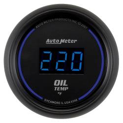 AutoMeter - AutoMeter 6948 Cobalt Digital Oil Temperature Gauge 0-340-DEG F 2-1/16" - Image 1