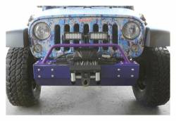 Steinjager - Steinjager Front Bumper Light Bar Bracket-Sinbad Purple for Jeep JK J0046852 - Image 1