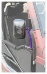 Steinjager - Steinjager Tube Door Side Mirror Kit-Sinbad Purple for Wrangler JK J0043790 - Image 1