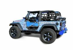 Steinjager - Steinjager Bare Knuckles Rock Sliders Black for Wrangler JK 2DR J0044820 - Image 1