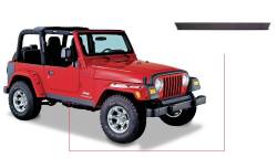 Bushwacker Trail Armor DiamondBack Side Rocker Panels Black for Jeep TJ 14002