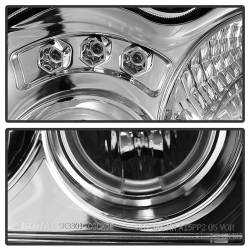Spyder Auto - Spyder Auto 5011107 LED Halo Projector Headlights Chrome/Clear - Image 4
