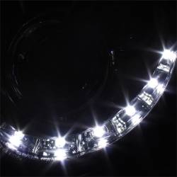 Spyder Auto - Spyder Auto 5038029 LED Halo Projector Headlights Chrome/Clear - Image 6