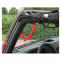 Steinjager - Steinjager Front Rigid Grab Handles-Fluorescent Orange for Jeep JK J0041239 - Image 2