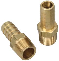 Trans-Dapt Performance - Trans-Dapt 2272 3/8" NPT to 1/2" I.D. Straight Fuel Hose Fittings Pr Brass - Image 1