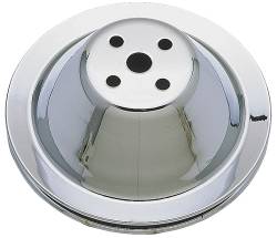 Trans-Dapt Performance - Trans-Dapt 9600 Water Pump Pulley 1 Groove 55-68 Chevy 283-350 Short Chrome - Image 1