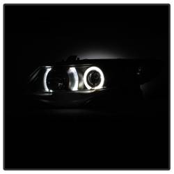 Spyder Auto - Spyder 5010780 Black/Clear LED Halo Projector Headlights for 06-08 Honda Civic - Image 6