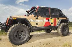 Rugged Ridge - Rugged Ridge XHD Steel Rock Sliders Black for Wrangler JK 4DR. 11504.18 - Image 6