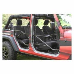 Steinjager - Steinjager Rear Tubular Trail Doors-Gecko Green for Wrangler JL 4DR J0048339 - Image 2