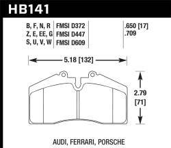 Hawk Performance - Hawk Performance HPS High Performance Street Brake Pads HB141F.650 - Image 1