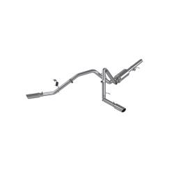 MBRP Exhaust - MBRP Exhaust S5056AL AL 3" Cat-Back 2.5" Dual Side Exit 09-13 Silver/Sierra 1500 - Image 1