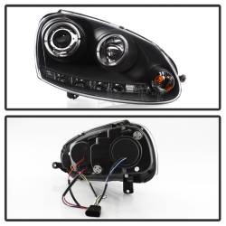 Spyder Auto - Spyder Auto 5012098 Black/Clear LED Halo Projector Headlights - Image 3