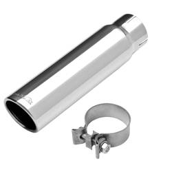 Dynomax - Dynomax 36486 304 Stainless Steel Clamp-On Exhaust Tip 2.5" In/3" Out - Image 1
