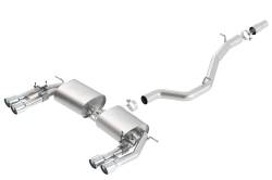 Borla - Borla 140631 S-Type Cat-Back Exhaust Dual Split Rear Exit for 15-20 Audi S3 2.0L - Image 1