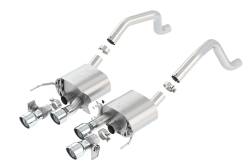 Borla - Borla 11905 ATAK Axle-Back Exhaust Quad Center Rear Exit for 15-19 Corvette 6.2L - Image 1