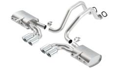 Borla - Borla 140428 ATAK Cat-Back Exhaust Dual Split Rear Exit for 97-04 Corvette 5.7L - Image 1