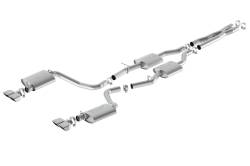 Borla - Borla 140627 S-Type Cat-Back Exhaust Dual Split RR Exit for 15-23 Challenger R/T - Image 1