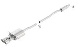 Borla - Borla 140517 S-Type Cat-Back Exhaust Dual Center RR Exit for 07-13 Mini Cooper S - Image 1