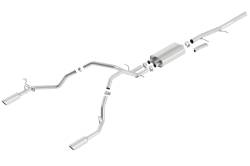 Borla - Borla 140429 S-Type Cat-Back Exhaust Single Split RR Exit for 09-13 Sil/Sra 1500 - Image 1