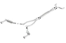 Borla - Borla 140530 S-Type Cat-Back Exhaust Single Split Rear Exit for 14-15 Camaro SS - Image 1