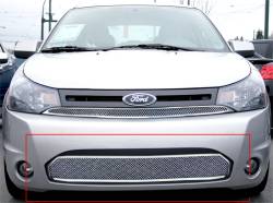 APS - APS Wire Mesh Bumper Grille Polish 08-11 Ford Focus 2DR GR06GFF63T - Image 1