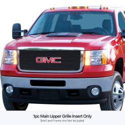 APS - APS Stainless Billet Grille Black 11-14 GMC Sierra 2500/3500 GR07FFH34J - Image 1