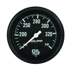 AutoMeter - AutoMeter 2314 Autogage Oil Temp Mech Gauge 100-340 -DEG F/6' 2-5/8" Full Sweep - Image 1