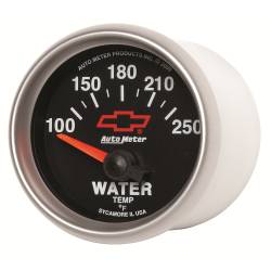 AutoMeter - AutoMeter 3637-00406 Water Temp Guage 100-250°F 2-1/16" for Chevy Red Bowtie - Image 2