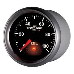 AutoMeter - AutoMeter 3652 Sport-Comp Oil Temp w/Peak & Warn 0-100PSI 2-1/16" Stepper Motor - Image 3