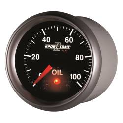 AutoMeter - AutoMeter 3652 Sport-Comp Oil Temp w/Peak & Warn 0-100PSI 2-1/16" Stepper Motor - Image 4