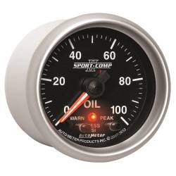 AutoMeter - AutoMeter 3652 Sport-Comp Oil Temp w/Peak & Warn 0-100PSI 2-1/16" Stepper Motor - Image 6