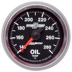 AutoMeter - AutoMeter 3656 Sport-Comp II Oil Temperature Gauge 140-280-DEG F 2-1/16" - Image 1