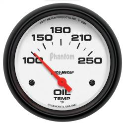 AutoMeter - AutoMeter 5847 Phantom Electric Oil Temperature Gauge 100-250-DEG F 2-5/8" - Image 1