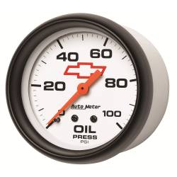 AutoMeter - AutoMeter 5821-00406 Oil Pressure Gauge 0-100PSI 2-5/8" for Chevy Red Bowtie - Image 2