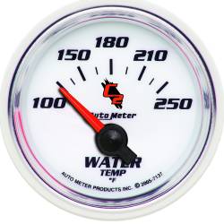 AutoMeter - AutoMeter 7137 C2 Electric Water Temperature Guage 100-250 °F 2-1/16" - Image 1