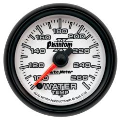AutoMeter - AutoMeter 7555 Phantom II Water Temp Gauge 100-260 -DEG F 2-1/16" Stepper Motor - Image 1