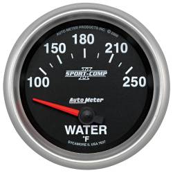 AutoMeter - AutoMeter 7637 Sport-Comp II Electric Water Temperature Gauge 100-250F 2-5/8" - Image 1